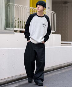 WEGO 【SMLサイズ展開】エクストラバギーデニムパンツ