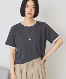 AMERICAN HOLIC 配色レイヤード風シアーＴシャツ