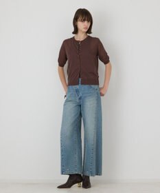 GRACE CONTINENTAL ハーフスリーブニットカーディガン