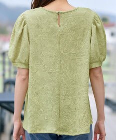 Tiaclasse 【洗える】ボリューム袖ジャガードプルオーバー