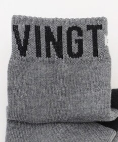 23区GOLF 【MEN】ロゴラインハーフソックス　１５ｃｍ