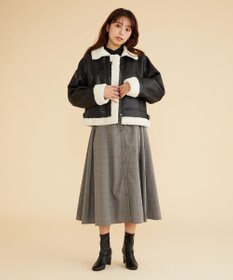 Feroux 【古畑星夏さん着用】ボアフライト ジャケット