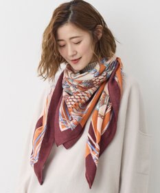 23区 manipuri  ヴィヴァーチェタッセル ストール オレンジ系