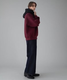 WEGO 【ユニセックス着用ITEM/MLサイズ展開】ワンポイントバイカラープルパーカー