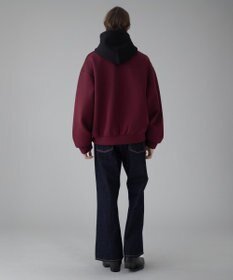 WEGO 【ユニセックス着用ITEM/MLサイズ展開】ワンポイントバイカラープルパーカー