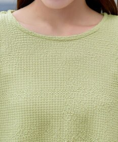 Tiaclasse 【洗える】ボリューム袖ジャガードプルオーバー