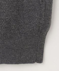 JOSEPH ABBOUD MOUNTAIN 【WEB限定・SPACE/チクチクしない/イージーケア/3シーズン対応】 SNOWYハイネック ジップカーディガン