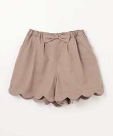 ANY KIDS ミニ丈 へリンボン キュロット