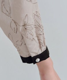 Tiaclasse L 【安田美沙子さん着用・新色/XSサイズ追加・洗える】フラワープリント配色ワンピース