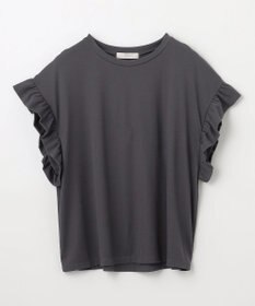 ANY ストレッチピケフリルTシャツ