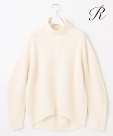 23区 【R(アール)】マイクロンメリノウール スタンドネック ニット ホワイト系