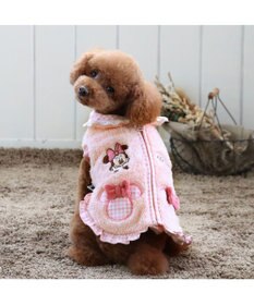 PET PARADISE ディズニー ミニーマウス チェック ジップベスト 小型犬