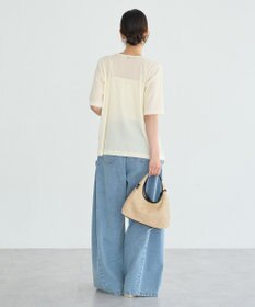 earth music&ecology フロッキーチュールカーディガン