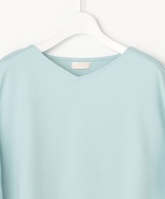 ANY SIS ゆるVネックチュールフリル袖 プルオーバー