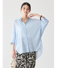 AMERICAN HOLIC 接触冷感５分袖変形ドルマンシアーシャツ