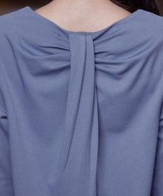 Tiaclasse 【洗える】キーネックバックツイストポンチチュニックブラウス