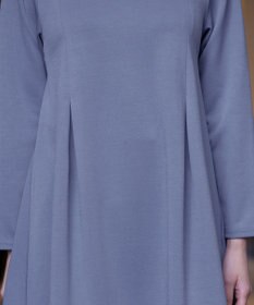 Tiaclasse 【洗える】キーネックバックツイストポンチチュニックブラウス