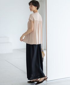 23区 S 【接触冷感/WEB&一部店舗限定】レーヨンスパローン ティアード ブラウス