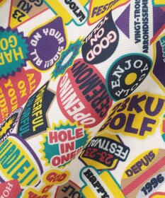 23区GOLF WEB限定【WOMEN】ステッカープリント モックネックワンピース