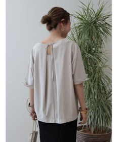 AMERICAN HOLIC 接触冷感バックタック袖折り返しカットプルオーバー