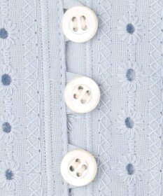 組曲 【WEB限定色あり】レースコンビシャーティング ブラウス