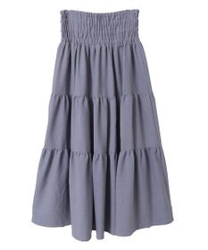 Green Parks ・ELENCARE DUE リネンライクティアードスカート