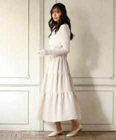 Green Parks ・ELENCARE DUE リネンライクティアードスカート