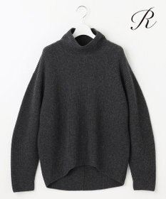 23区 【R(アール)】マイクロンメリノウール スタンドネック ニット グレー系