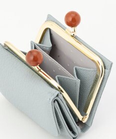 UNBILLION perche アクリル玉三つ折りミニサイフ