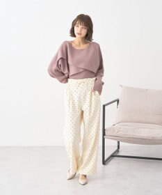 earth music&ecology リラックスドットパンツ