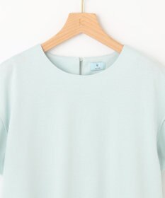 組曲 L 【洗える】シルケットポンチ フリルスリーブ カットソー