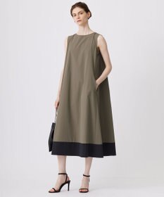 ICB L 【洗える】RENUソフトタイプライター ノースリーブワンピース