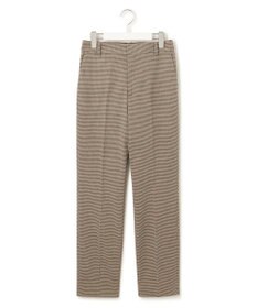 23区 S 【洗える】チェックストレッチ テーパードパンツ