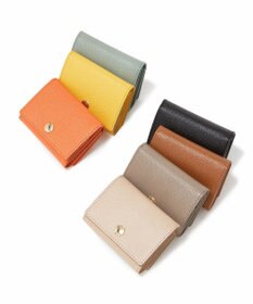 TOPKAPI 【TOPKAPI】角シボ型押し・三つ折りミニ財布 COLORATO コロラート