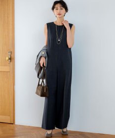 23区 【洗える】TWマットクロス オールインワン チャコール系