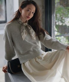 23区 【滝沢眞規子さん着用】manipuri ペイズリーモチーフ バンダナ シルク スカーフ