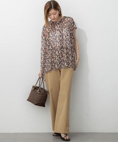 23区 【洗える】Ratti アブストラクトプリント ブラウス