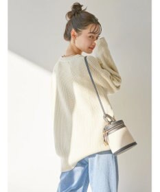 AMERICAN HOLIC 片畦クルーネックニットプルオーバー