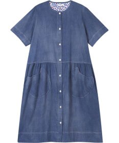 tsumori chisato SLEEP ツモリチサト ワンピース 5分袖 半袖 綿100%(本体) 楊柳素材 ロング丈(ふくらはぎ付近) レディース UNT149 /ワコール