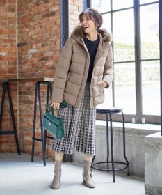 ANY 【洗える】スムースタッチ ショート丈ダウンコート