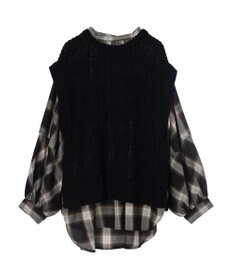 AMERICAN HOLIC ＳＥＴ　ボリュームスリーブシャツ＋ニットベスト