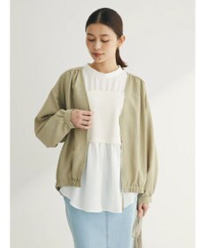 Green Parks イージーケア　Ｖネックブルゾン