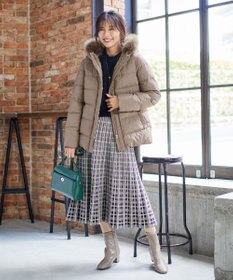 ANY 【洗える】スムースタッチ ショート丈ダウンコート