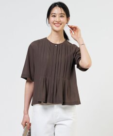 J.PRESS LADIES S シアードライトリコット フレアタック カットソー