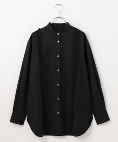 #Newans 【洗濯機可能/シワになりにくい】パネルフリルシャツ