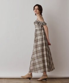 GRACE CONTINENTAL チェックサッカーワンピース