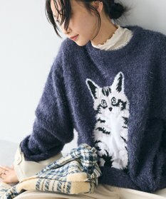 CRAFT STANDARD BOUTIQUE アニマルシャギーニットプルオーバー