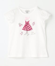 ANY KIDS ドレス アップリケ Tシャツ