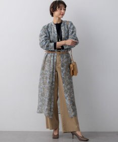 23区 【先行予約】Ericaキャラコ  ペイズリープリント シャツワンピース