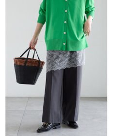 Te chichi 【雑誌掲載アイテム】ダブルクロスイージーワイドパンツ